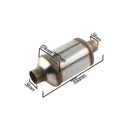 1x Universal 2inch 2'' Inlet/outlet Euro 3 Catalysis Converter for Front Exhaust