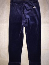 Gymnastikhose AGIVA Gr 128 Turnanzug Turnhose samt blau Leggings 3/4-Tight H181*