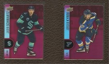 Tim Hortons 2022-23 Upper Deck Hockey Red Die Cut DC-19 Jaden Schwartz