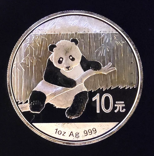 2014 Chinese Mint Panda Bamboo Rare Vtg Bullion-999 Silver 1 Oz Ounce Art Coin