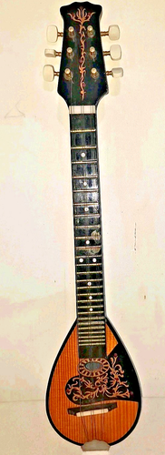 Vintage Hand painted Mini Mandolin 20” - Picture 2 of 7