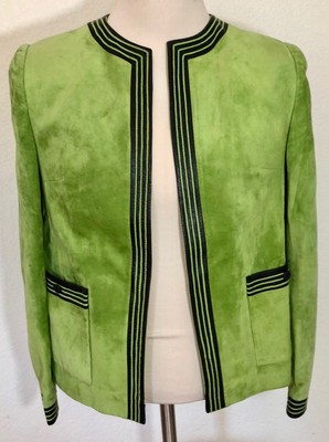 lime green suede jacket