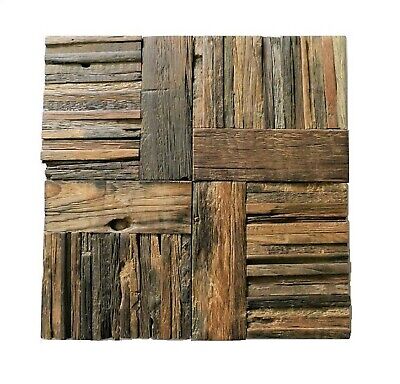 Rustic Wood Tiles Wall Coverings Rustic Wall Panels Reclaimed Wall Decor Ebay