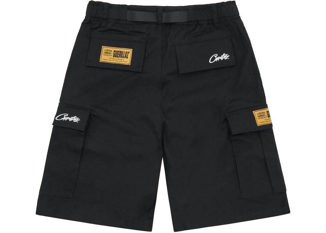パンツ Corteiz GUERILLAZ CARGO SHORT [BLACK] Corteiz Guerillaz Cargo Shorts - Size Medium | eBay UK