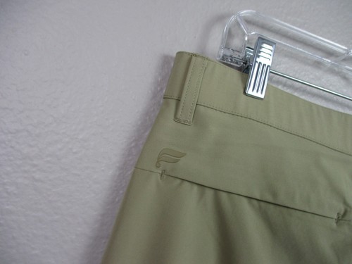 Fabletics Mens The Only Pant Medium Khaki 32x31 Performance Golf Zip Pockets - Picture 6 of 18
