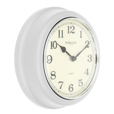 Round Wall Clock Vintage Modern Retro Time Home Bedroom Kitchen Quartz 10/14”