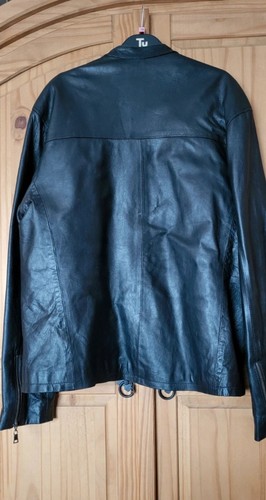 Mens Aviatrix Black Leather Bomber Style Jacket Size XXL - Picture 3 of 15