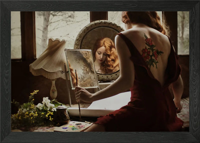 Portrait de l artiste Framed Wall Art Poster Canvas Print Picture