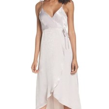 Show Me Your MuMu Meghan Wrap Dress Tulip Hem, Size XS