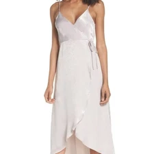 Show Me Your MuMu Meghan Wrap Dress Tulip Hem, Size XS