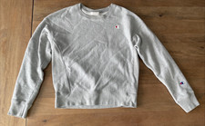 Champion Reverse Weave Crewneck Sweatshirt Womens Small Gray Fleece Pullover