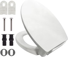 Soft Close Toilet Seat Elongated and Lid for TOTO SS114 01 Cotton White
