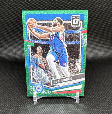 Panini Donruss Optic 2023-24 Joel Embiid 76ers #124 Green Glitter 27/77