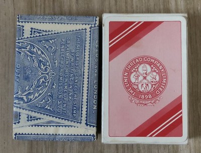 Vintage Packung Waddingtons Spielkarten Werbung The Linen Thread Company 