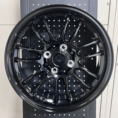 15'' IPW 560 RE30 STYLE BLACK WHEELS RIMS 4X100 FITS 1980-2005 HONDA CIVIC 4LUG