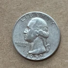 1952-S Washington Silver Quarter - 90% Silver - Circulated (#q12)