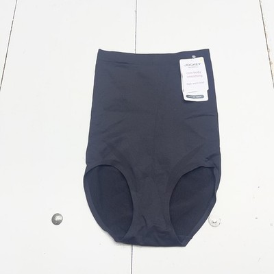 Jockey Skimmies Shapewear Brief Womens Medium Black High Waist Smoothing Support