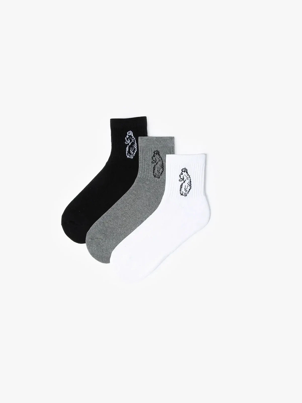 LUKE Glory Ankle Socks 3 Pack – Cotton Blend, Iconic Lion Head Embroidery
Opens in a new window or t