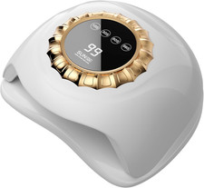 Lampara led unas blanca profesional secador gel temporizador base removible