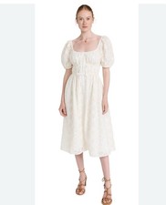 En Saison Cavaretta Midi Dress In Off White Size M