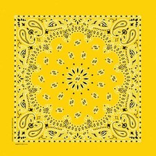 22" Paisley Bandana Handkerchief Scarf Assorted Pastels 100 Cotton Made In USA