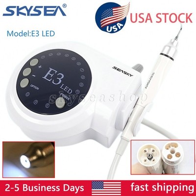 Ultrasonic Dental Piezo Scaler LED Handpiece 5 Tips Fits EMS Cavitron SKYSEA