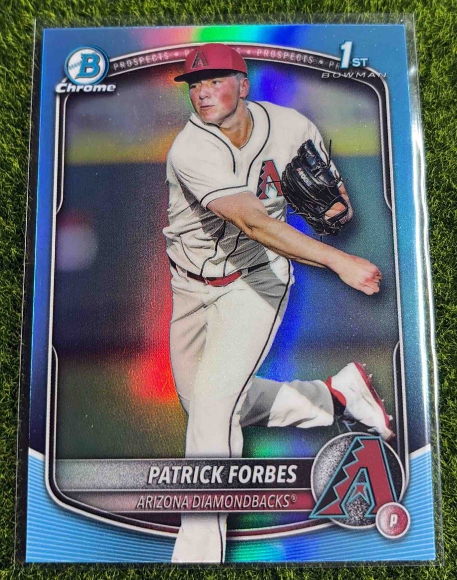 2025 Bowman Draft Patrick Forbes #BDC-89 Chrome Sky Blue Refractor 1st Prospect