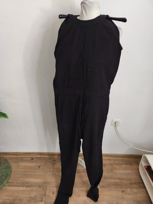 THOM KROM stylischer Overall Jumpsuit schwarz Gr. S TOP FK925