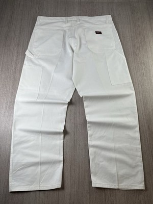 Dickies Carpenter Hose weiß Canvas Maler Arbeit Utility Hose Skate 38 x 30