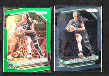 ISABELLE HARRISON 2 Card Lot 2025 Panini Prizm WNBA Green #12 / Base Liberty