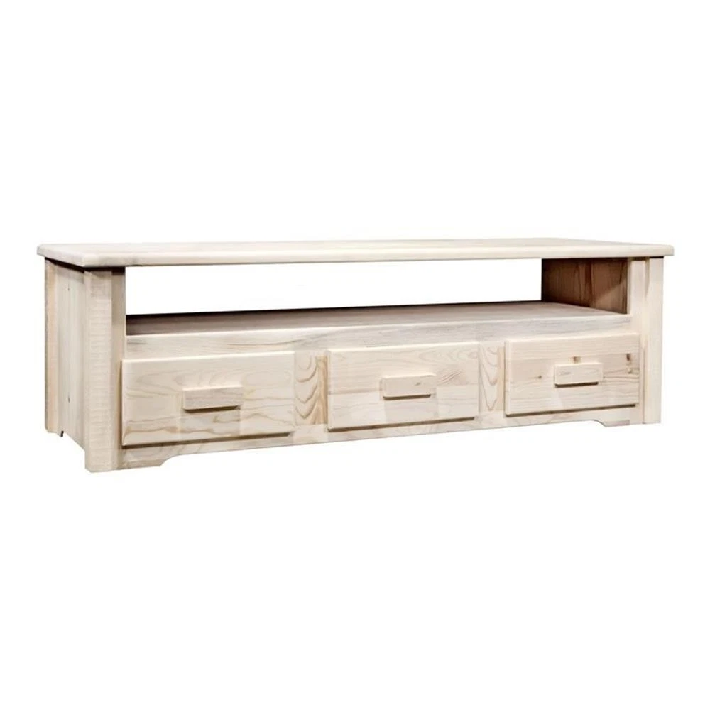 Montana Woodworks Homestead Sitting Chest Entertainment Center