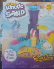 Kinetic Sand Soft Serve Station Ice Cream Maker Set 100% Complete