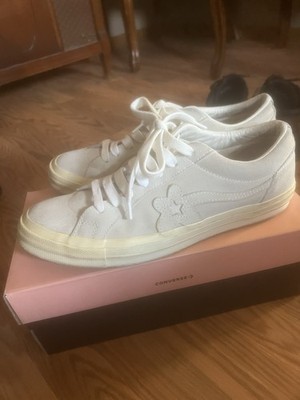Golf Wang Converse One Star Tyler the Creator Ox White Suede Sneakers Mens 9.5