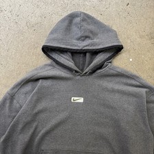 90s VTG Nike Center Swoosh White Tag Gray Hoodie Men s Size XL