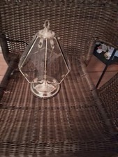 A small touch glass lamp for a nightstand