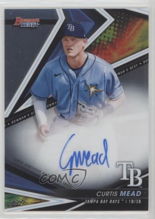 2022 Bowman's Best Best of 2022 Auto Curtis Mead #B22-CME Auto 1bw7