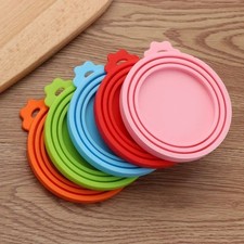 2PCS Silicone Canned Can Lids Silicone Tin Covers Reusable Airtight Food Storage