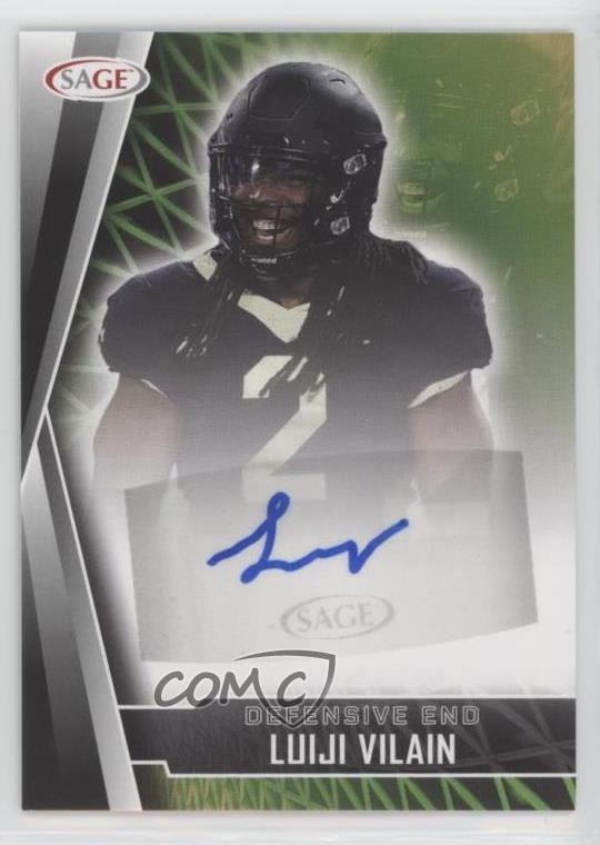2022 SAGE High Series Black Luiji Vilain #A-LV Rookie Auto RC 0xl5