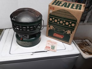 VINTAGE 1967 COLEMAN CATALYTIC HEATER MODEL 513 Dated 3-1968 Made In USA. 
