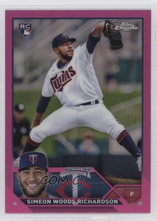 2023 Topps Chrome Pink Refractor Simeon Woods Richardson #173 0zb7