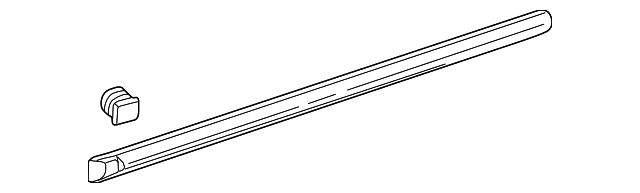 Genuine Honda Body Side Molding 75302-S04-A11ZB