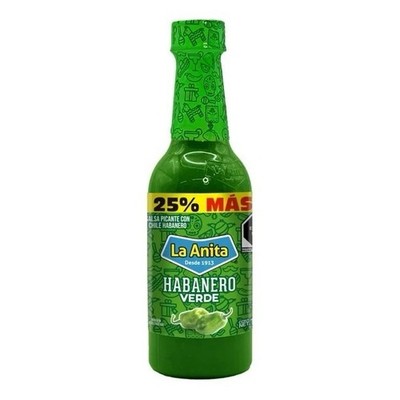 3X SALSA PICANTE VERDE LA ANITA   CHILE HABANERO 150ml