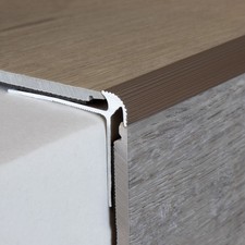 Treppenkante 40 x 30 x 1000 mm Alu Bronze Dunkel 5 mm Einfassh&ouml;he PROVISTON