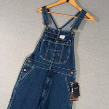 Hisea Bib Overalls Mens 30x32 Blue Carpenter Dungarees Utility Workwear NEW