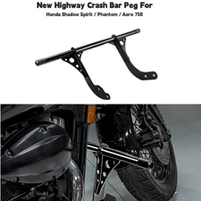 Highway Engine Guard Crash Bar Peg For Honda Shadow Phantom VT750C2B 2011-2023