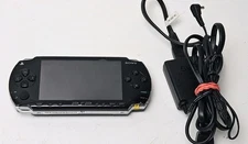Sony PSP-1001 Black Handheld Console with Charger Tested Works