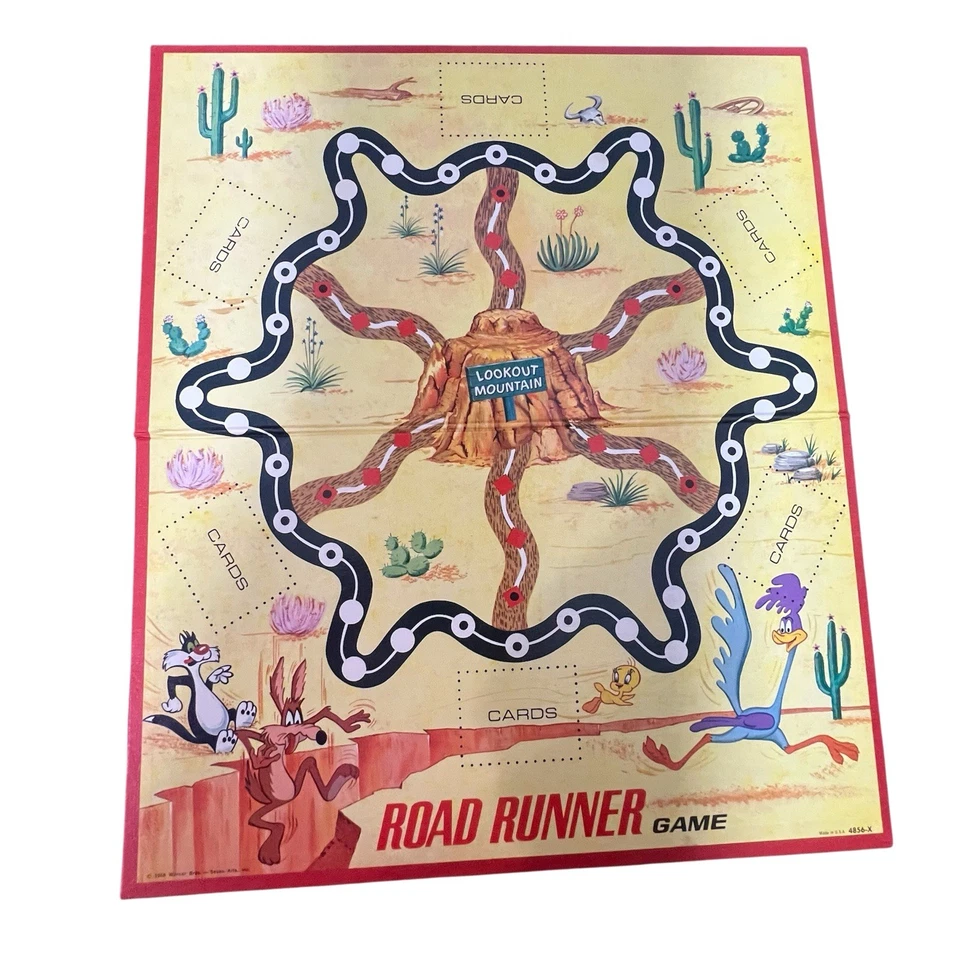 Vintage Road Runner Board Game-Milton Bradley 1968 - Image 2 of 4