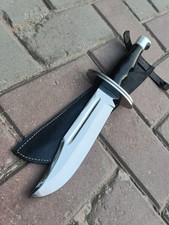 Handmade Scream 6 Ghost face movie replica knife   Fantasy knife with leather