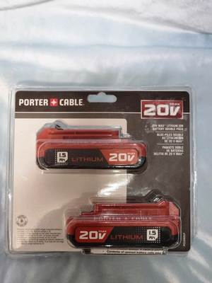 #ad Porter Cable PCC680LP 1.5Ah 20V Li Ion Compact Battery $64.99