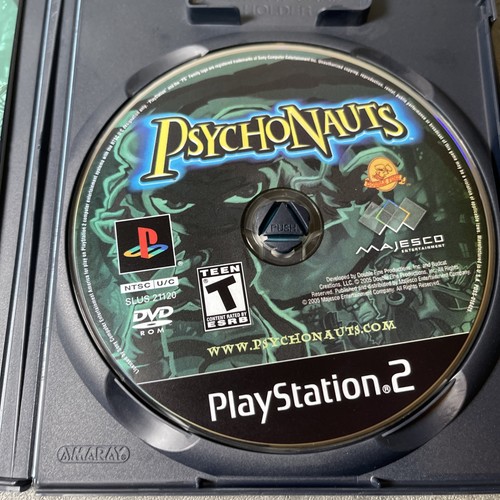Psychonauts PlayStation 2 Game Case, Disc With Manual - Picture 4 of 5